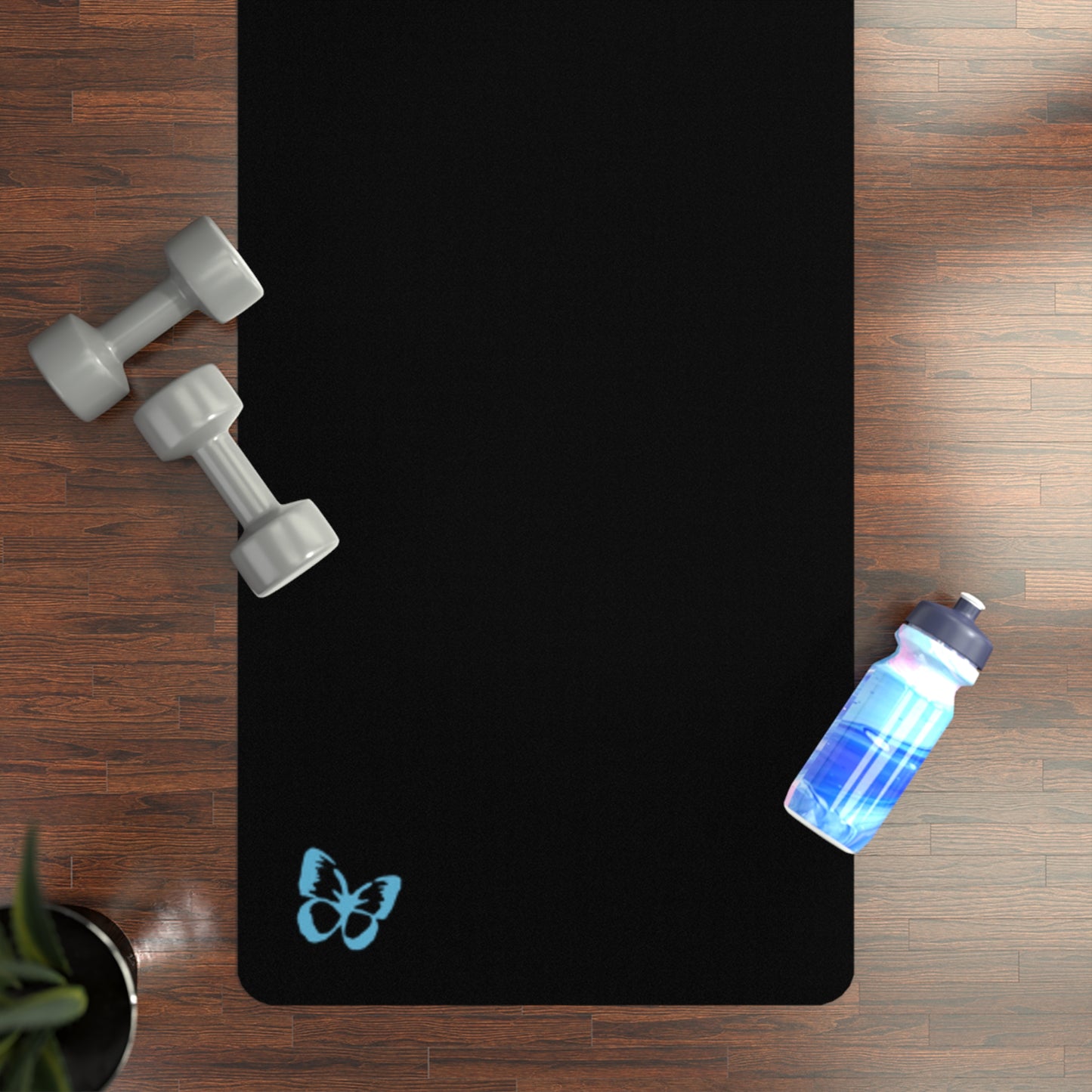 Yoga Mat — "Recharge the Soul" Non‑Slip Rubber Mat for Pilates & Meditation