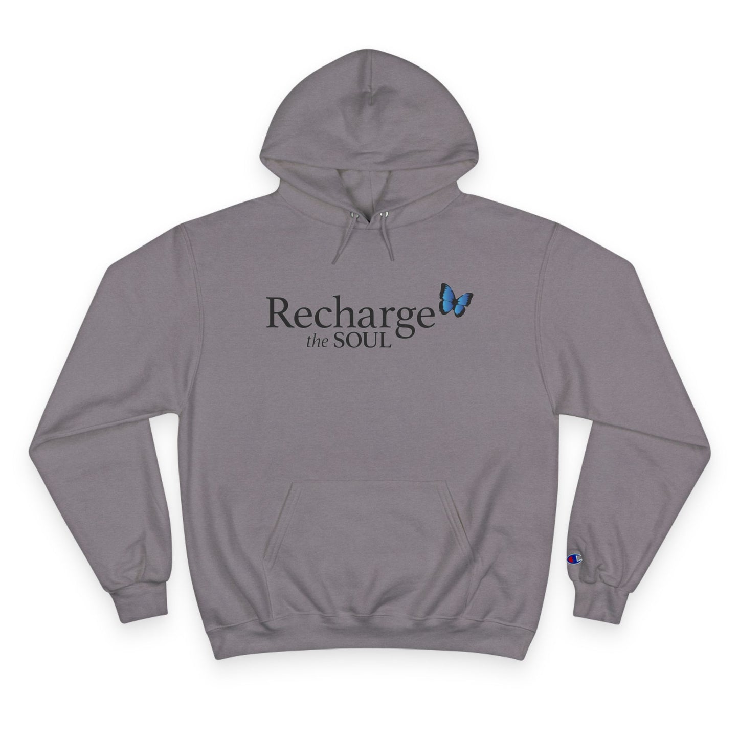 Recharge the Soul Hoodie, Inspirational Sweatshirt, Cozy Gift for Her, Self-Care Apparel, Relaxation Hoodie, Mindfulness Clothing