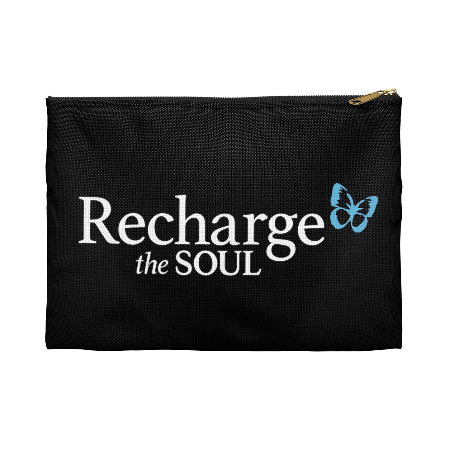Accessory Pouch — "Recharge the Soul" Inspirational Travel Organizer