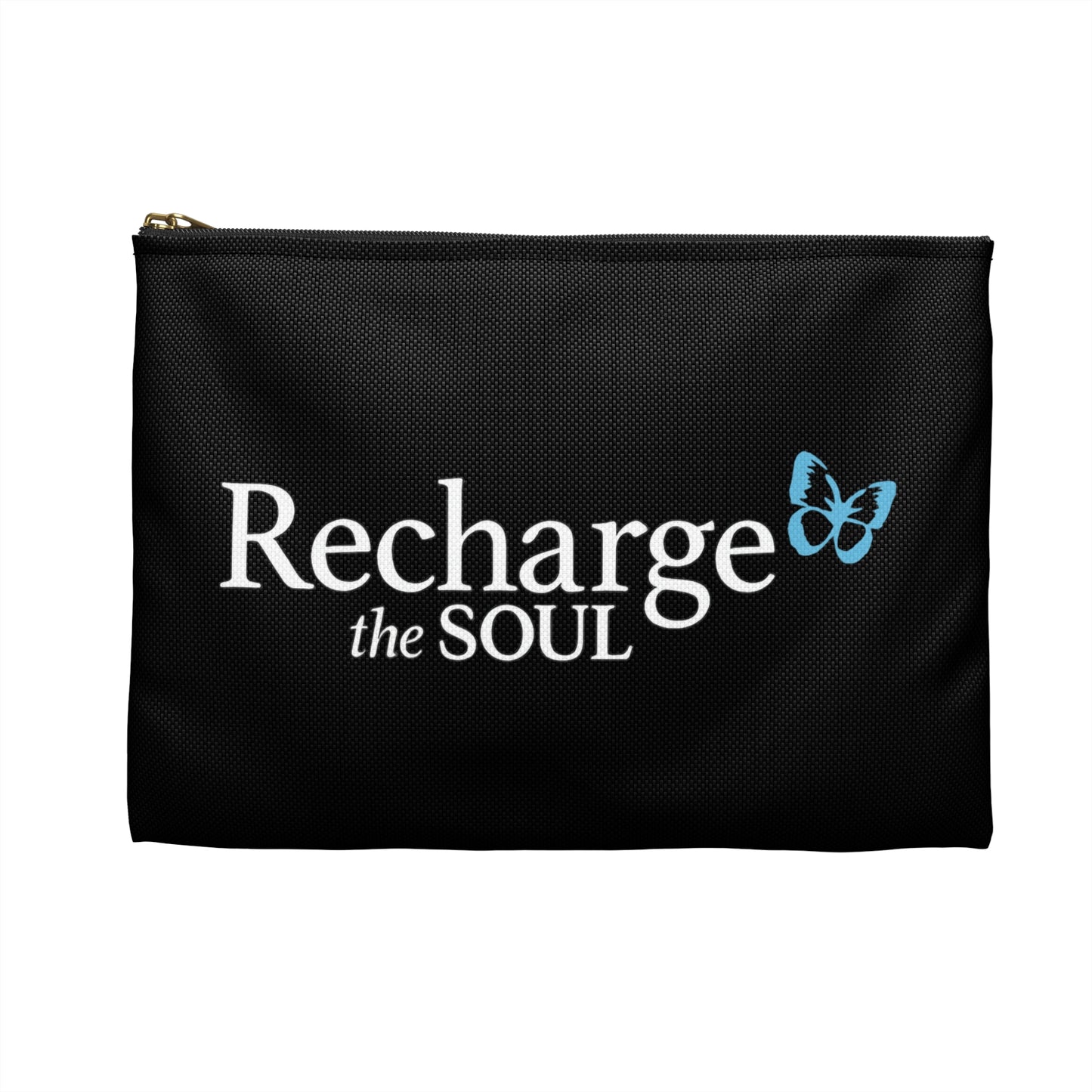 Accessory Pouch — "Recharge the Soul" Inspirational Travel Organizer