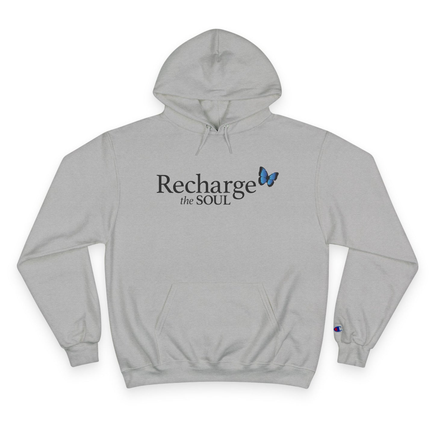 Recharge the Soul Hoodie, Inspirational Sweatshirt, Cozy Gift for Her, Self-Care Apparel, Relaxation Hoodie, Mindfulness Clothing