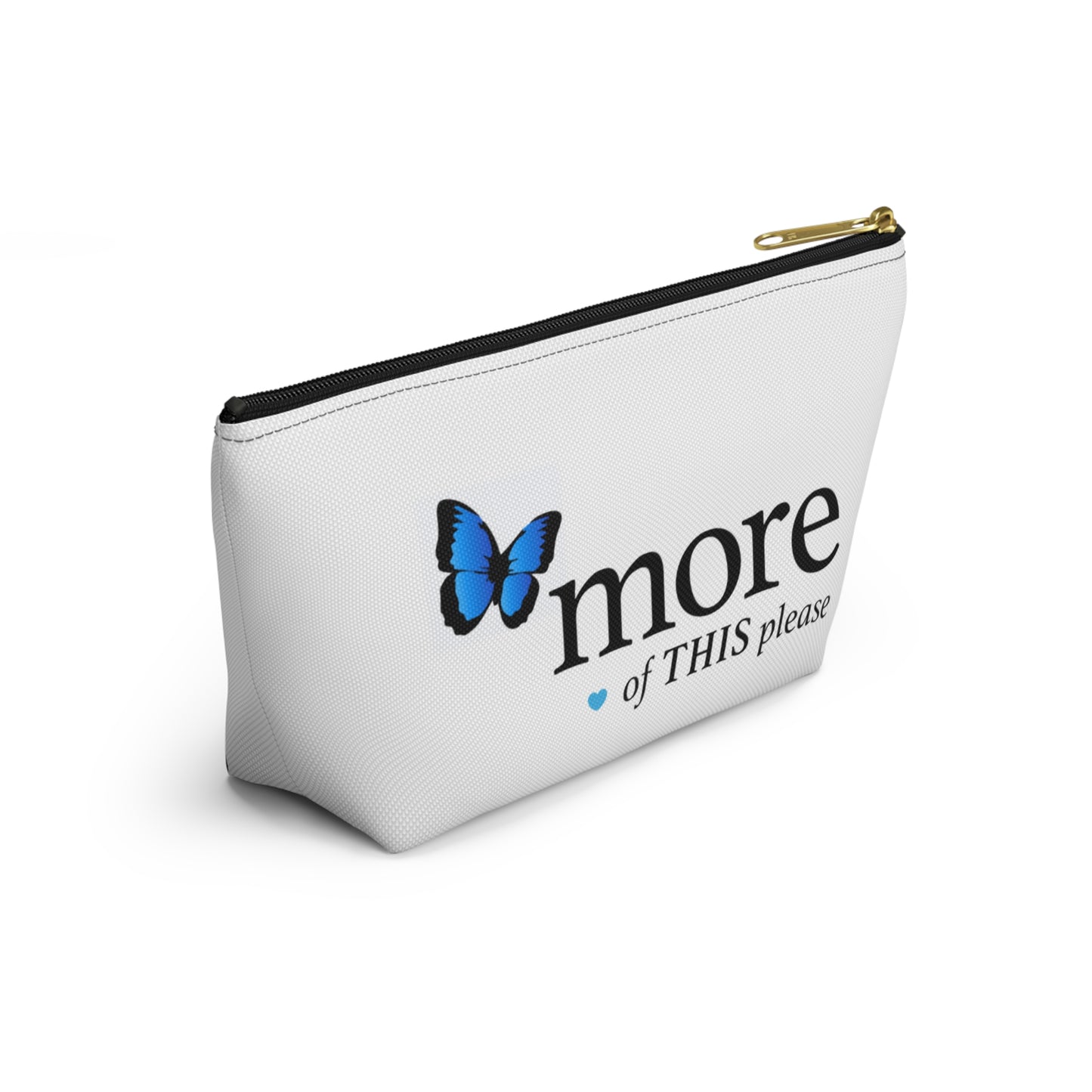 Recharge the Soul Accessory Pouch — Inspirational Makeup Bag with Butterfly Accent